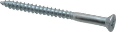 Value Collection - #8, 2" OAL, Phillips Drive, Flat Head Wood Screw - Zinc Plated Steel, Grade 2 - Benchmark Tooling