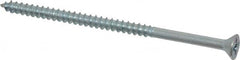 Value Collection - #8, 3" OAL, Phillips Drive, Flat Head Wood Screw - Zinc Plated Steel, Grade 2 - Benchmark Tooling