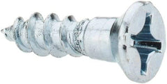 Value Collection - #10, 3/4" OAL, Phillips Drive, Flat Head Wood Screw - ASME B18.6.1, Zinc Plated Steel, Grade 2 - Benchmark Tooling