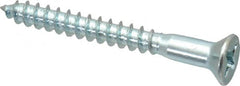 Value Collection - #10, 1-3/4" OAL, Phillips Drive, Flat Head Wood Screw - ASME B18.6.1, Zinc Plated Steel, Grade 2 - Benchmark Tooling