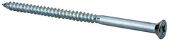 Value Collection - #10, 3-1/2" OAL, Phillips Drive, Flat Head Wood Screw - ASME B18.6.1, Zinc Plated Steel, Grade 2 - Benchmark Tooling