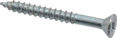 Value Collection - #12, 2" OAL, Phillips Drive, Flat Head Wood Screw - ASME B18.6.1, Zinc Plated Steel, Grade 2 - Benchmark Tooling