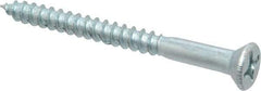 Value Collection - #12, 2-1/2" OAL, Phillips Drive, Flat Head Wood Screw - ASME B18.6.1, Zinc Plated Steel, Grade 2 - Benchmark Tooling