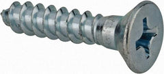 Value Collection - #14, 1-1/4" OAL, Phillips Drive, Flat Head Wood Screw - ASME B18.6.1, Zinc Plated Steel, Grade 2 - Benchmark Tooling