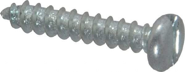 Value Collection - #6 Pan Head Slotted Sheet Metal Screw - Steel, 3/4" Length Under Head, AISI 1016, ASME B18.6.3, ASME B18.6.4 & SAE J933, Grade 1016-1024 - Benchmark Tooling
