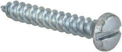 Value Collection - #7 Pan Head Slotted Sheet Metal Screw - Steel, 1" Length Under Head, Grade 2 - Benchmark Tooling