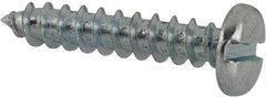 Value Collection - #8 Pan Head Slotted Sheet Metal Screw - Steel, 7/8" Length Under Head, Grade 2 - Benchmark Tooling