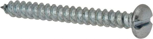 Value Collection - #8 Pan Head Slotted Sheet Metal Screw - Steel, 1-1/2" Length Under Head, Grade 2 - Benchmark Tooling