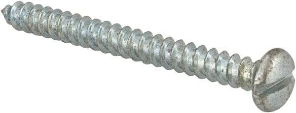 Value Collection - #8 Pan Head Slotted Sheet Metal Screw - Steel, 1-3/4" Length Under Head, Grade 2 - Benchmark Tooling