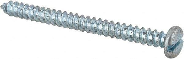 Value Collection - #8 Pan Head Slotted Sheet Metal Screw - Steel, 2" Length Under Head, Grade 2 - Benchmark Tooling