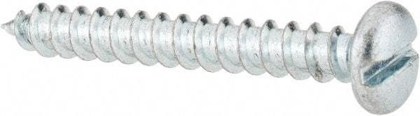 Value Collection - #10 Pan Head Slotted Sheet Metal Screw - Steel, 1-1/2" Length Under Head, Grade 2 - Benchmark Tooling