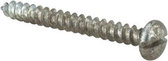 Value Collection - #10 Pan Head Slotted Sheet Metal Screw - Steel, 1-3/4" Length Under Head, Grade 2 - Benchmark Tooling