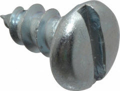Value Collection - #12 Pan Head Slotted Sheet Metal Screw - Steel, 1/2" Length Under Head, Grade 2 - Benchmark Tooling