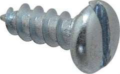 Value Collection - #12 Pan Head Slotted Sheet Metal Screw - Steel, 5/8" Length Under Head, Grade 2 - Benchmark Tooling