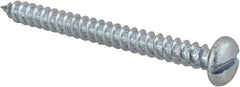 Value Collection - #12 Pan Head Slotted Sheet Metal Screw - Steel, 2-1/2" Length Under Head, Grade 2 - Benchmark Tooling