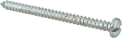 Made in USA - #12 Pan Head Slotted Sheet Metal Screw - Steel, 3" Length Under Head, Grade 2 - Benchmark Tooling