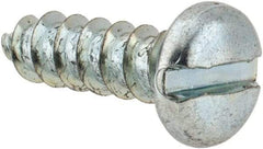 Value Collection - #14 Pan Head Slotted Sheet Metal Screw - Steel, 7/8" Length Under Head, Grade 2 - Benchmark Tooling