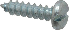 Value Collection - #14 Pan Head Slotted Sheet Metal Screw - Steel, 1" Length Under Head, Grade 2 - Benchmark Tooling