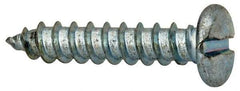 Value Collection - #14 Pan Head Slotted Sheet Metal Screw - Steel, 1-1/4" Length Under Head, Grade 2 - Benchmark Tooling