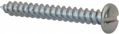 Value Collection - #14 Pan Head Slotted Sheet Metal Screw - Steel, 2" Length Under Head, Grade 2 - Benchmark Tooling