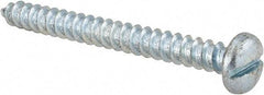 Value Collection - #14 Pan Head Slotted Sheet Metal Screw - Steel, 2-1/2" Length Under Head, Grade 2 - Benchmark Tooling