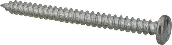Value Collection - #14 Pan Head Slotted Sheet Metal Screw - Steel, 3" Length Under Head, Grade 2 - Benchmark Tooling