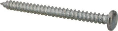Value Collection - #14 Pan Head Slotted Sheet Metal Screw - Steel, 3" Length Under Head, Grade 2 - Benchmark Tooling