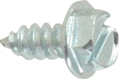 Value Collection - #8 Hex Washer Head Slotted Sheet Metal Screw - Steel, 3/8" Length Under Head, Grade 2 - Benchmark Tooling