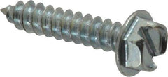 Value Collection - #8 Hex Washer Head Slotted Sheet Metal Screw - Steel, 3/4" Length Under Head, Grade 2 - Benchmark Tooling
