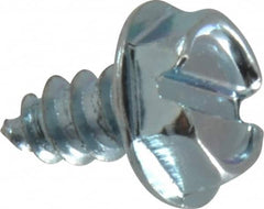 Value Collection - #10 Hex Washer Head Slotted Sheet Metal Screw - Steel, 3/8" Length Under Head, Grade 2 - Benchmark Tooling
