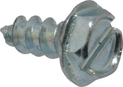 Value Collection - #10 Hex Washer Head Slotted Sheet Metal Screw - Steel, 1/2" Length Under Head, Grade 2 - Benchmark Tooling