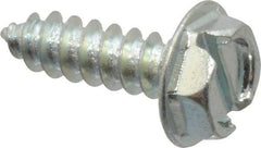 Value Collection - #10 Hex Washer Head Slotted Sheet Metal Screw - Steel, 5/8" Length Under Head, Grade 2 - Benchmark Tooling