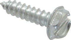 Value Collection - #10 Hex Washer Head Slotted Sheet Metal Screw - Steel, 3/4" Length Under Head, Grade 2 - Benchmark Tooling