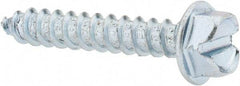 Value Collection - #14 Hex Washer Head Slotted Sheet Metal Screw - Steel, 1-1/2" Length Under Head, Grade 2 - Benchmark Tooling