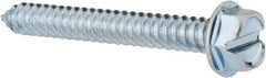 Value Collection - #14 Hex Washer Head Slotted Sheet Metal Screw - Steel, 2" Length Under Head, Grade 2 - Benchmark Tooling