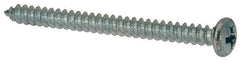 Value Collection - #6 Pan Head Phillips Sheet Metal Screw - Steel, 1-3/4" Length Under Head, Grade 2 - Benchmark Tooling