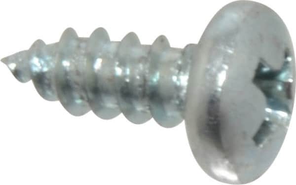 Value Collection - #7 Pan Head Phillips Sheet Metal Screw - Steel, 3/8" Length Under Head, Grade 2 - Benchmark Tooling