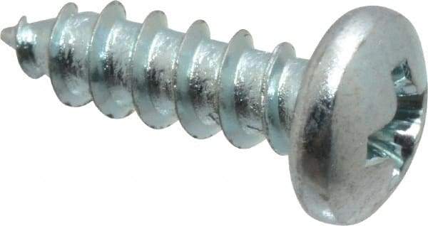 Value Collection - #7 Pan Head Phillips Sheet Metal Screw - Steel, 1/2" Length Under Head, Grade 2 - Benchmark Tooling