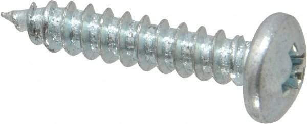 Value Collection - #7 Pan Head Phillips Sheet Metal Screw - Steel, 3/4" Length Under Head, Grade 2 - Benchmark Tooling