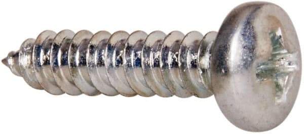 Value Collection - #8 Pan Head Phillips Sheet Metal Screw - Steel, 3/4" Length Under Head, Grade 2 - Benchmark Tooling