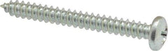 Value Collection - #8 Pan Head Phillips Sheet Metal Screw - Steel, 1-1/2" Length Under Head, Grade 2 - Benchmark Tooling