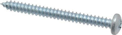 Value Collection - #8 Pan Head Phillips Sheet Metal Screw - Steel, 1-3/4" Length Under Head, Grade 2 - Benchmark Tooling