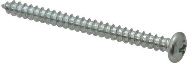 Value Collection - #8 Pan Head Phillips Sheet Metal Screw - Steel, 2" Length Under Head, Grade 2 - Benchmark Tooling