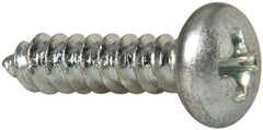 Value Collection - #10 Pan Head Phillips Sheet Metal Screw - Steel, 3/4" Length Under Head, Grade 2 - Benchmark Tooling