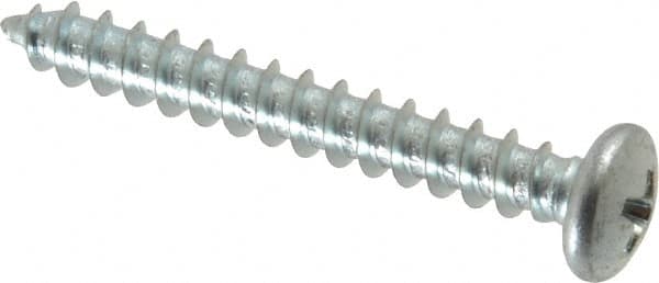 Value Collection - #10 Pan Head Phillips Sheet Metal Screw - Steel, 1-1/2" Length Under Head, Grade 2 - Benchmark Tooling