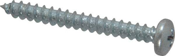 Value Collection - #10 Pan Head Phillips Sheet Metal Screw - Steel, 1-3/4" Length Under Head, Grade 2 - Benchmark Tooling