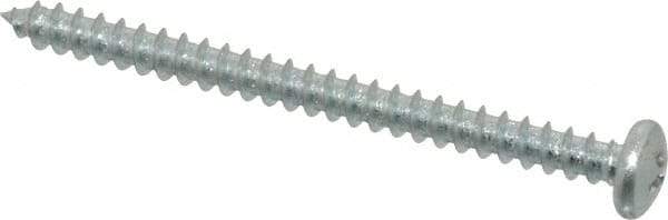 Value Collection - #10 Pan Head Phillips Sheet Metal Screw - Steel, 2-1/2" Length Under Head, Grade 2 - Benchmark Tooling