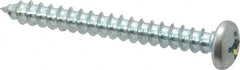 Value Collection - #12 Pan Head Phillips Sheet Metal Screw - Steel, 2" Length Under Head, Grade 2 - Benchmark Tooling