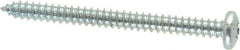 Value Collection - #12 Pan Head Phillips Sheet Metal Screw - Steel, 2-1/2" Length Under Head, Grade 2 - Benchmark Tooling