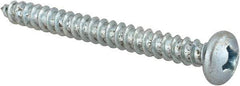 Value Collection - #14 Pan Head Phillips Sheet Metal Screw - Steel, 2-1/2" Length Under Head, Grade 2 - Benchmark Tooling